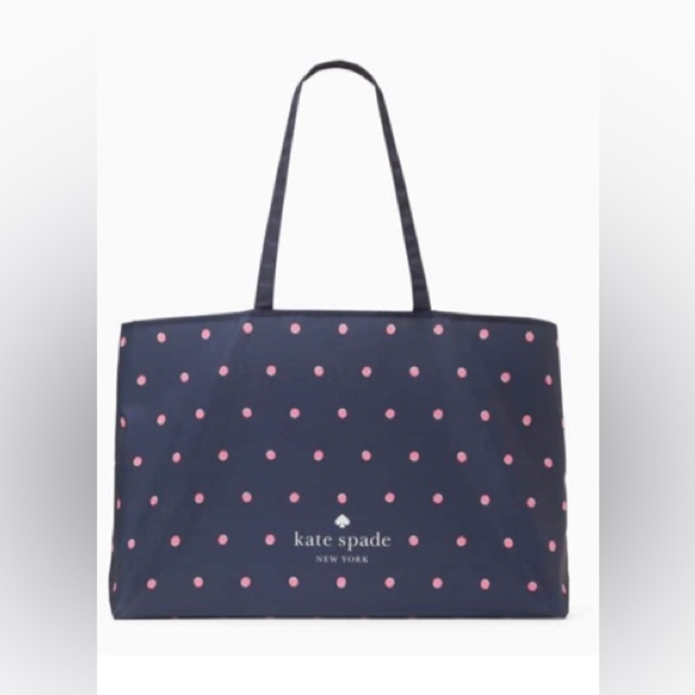 😍Kate Spade😍Large Park Dot Canvas Tote